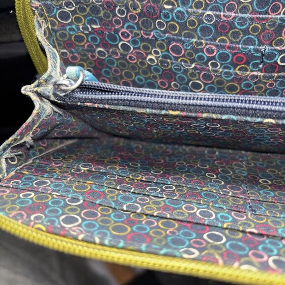 Fossil OLIVE GREEN GENUINE LEATHER ID BILL CARD ZIP WALLET CLUTCH W Bag - Picture 6 of 8